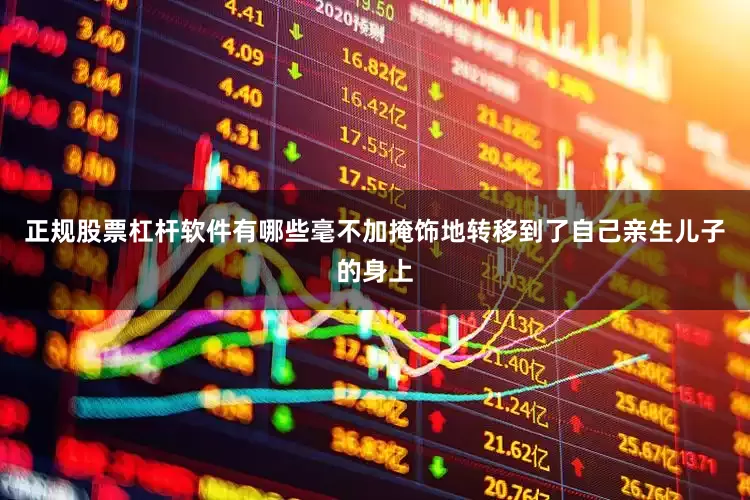 正规股票杠杆软件有哪些毫不加掩饰地转移到了自己亲生儿子的身上