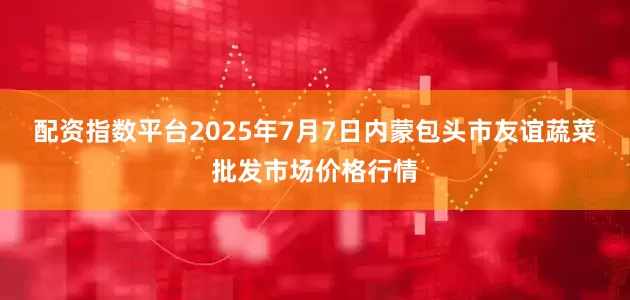配资指数平台2025年7月7日内蒙包头市友谊蔬菜批发市场价格行情
